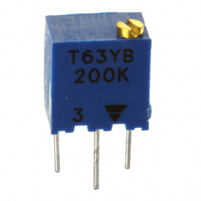 TRIMMER 200KOHM 0.25W PC PIN TOP