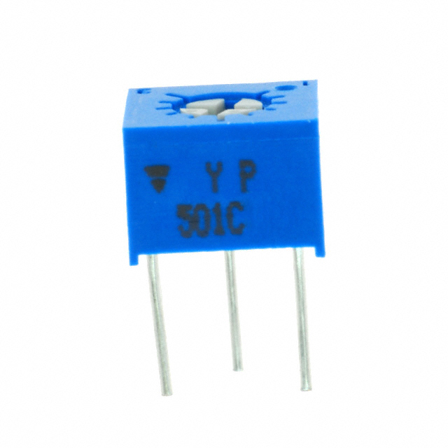 TRIMMER 500 OHM 0.5W PC PIN TOP