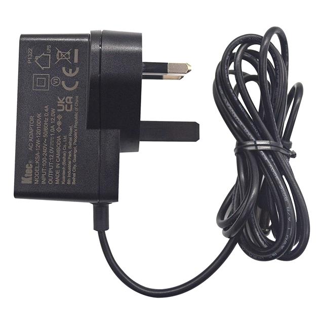 AC/DC ADAPTER 12V/1A, JACK UK PL