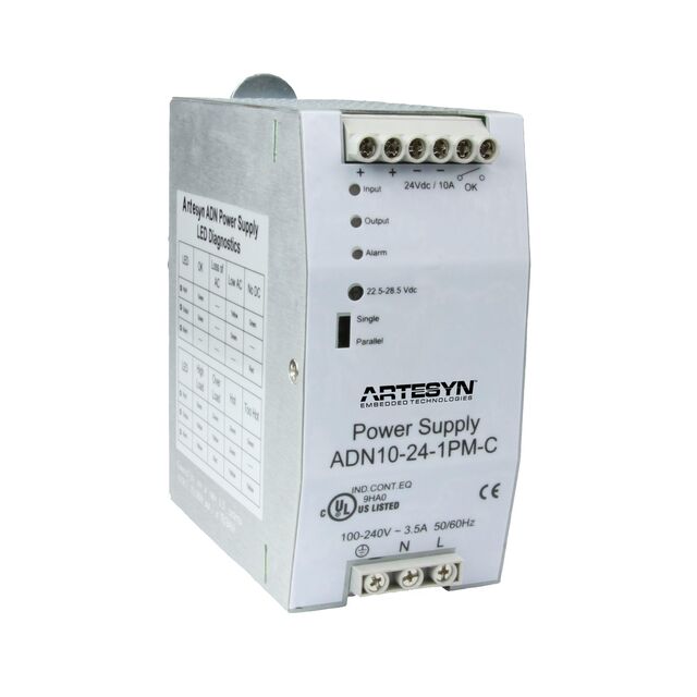 AC/DC DIN RAIL SUPPLY 24V 240W