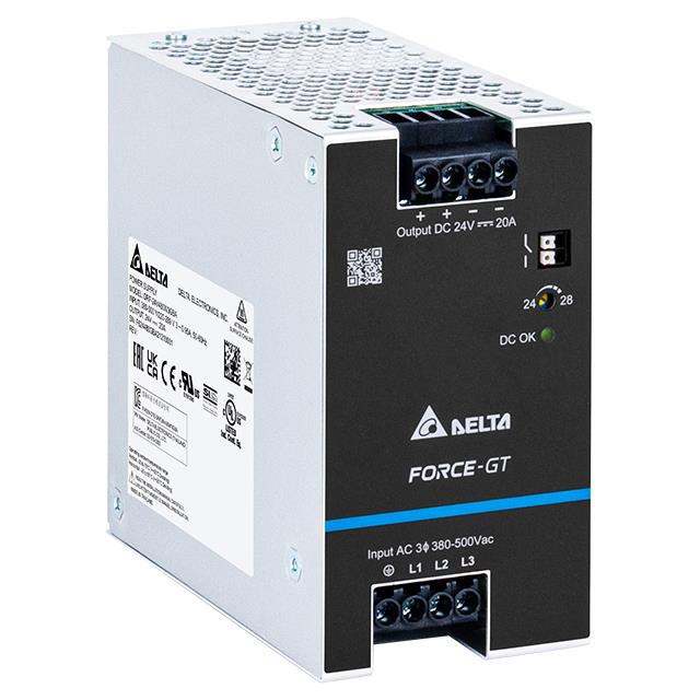 AC/DC DIN RAIL 24V 480W 3PHASE