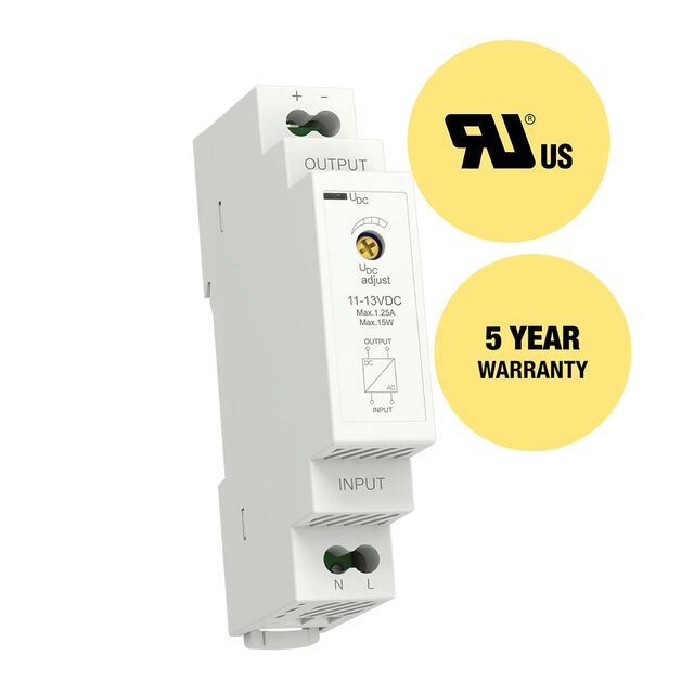 STABILIZED DC POWER SUPP 12V/15W
