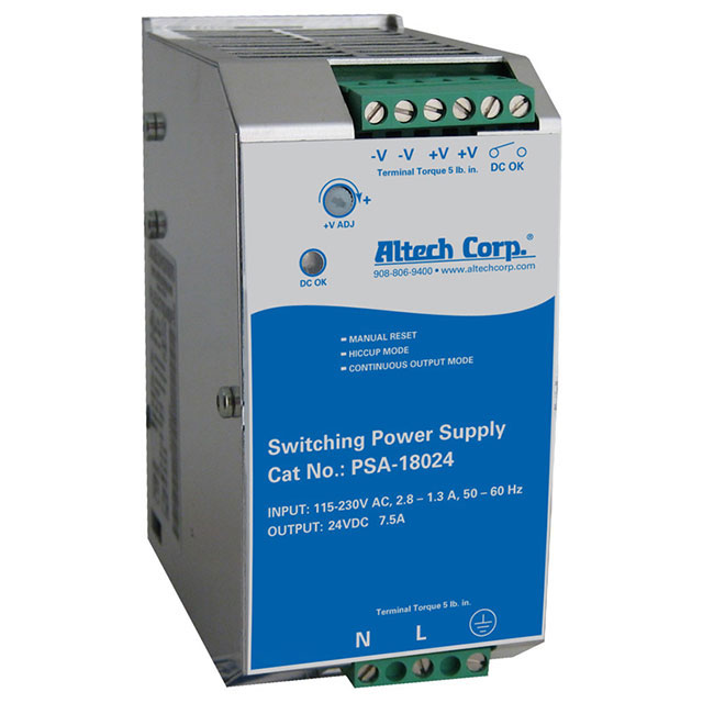 AC/DC DIN RAIL SUPPLY 24V 180W