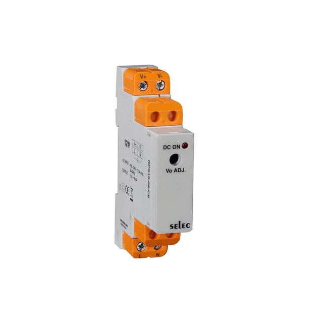 12W, 5V/2.4A DIN RAIL MOUNTED PO