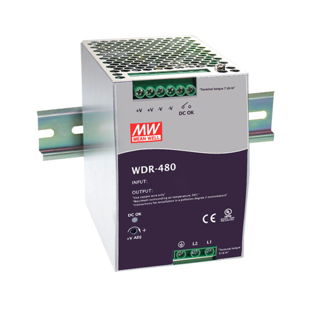 AC/DC DIN RAIL SUPPLY 24V 480W