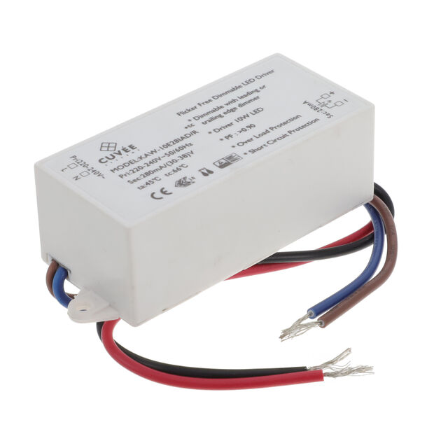 RECTANGULAR, 230VAC, 10W, 280MA,
