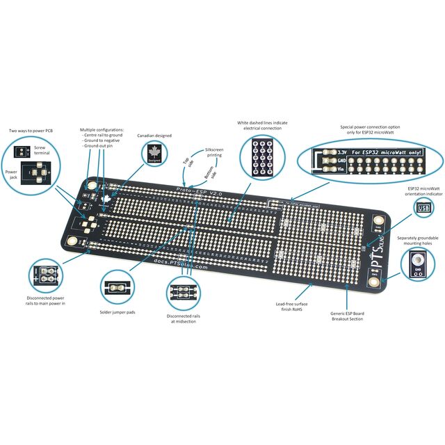 ESP DEV BOARD PROTOTYPING BOARD