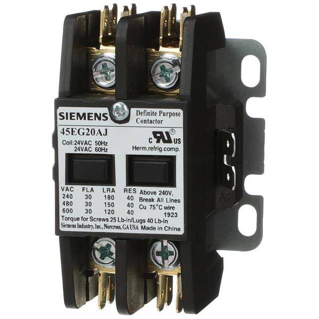 CONTACTOR, 45DP,30A,2P,OPEN,120V