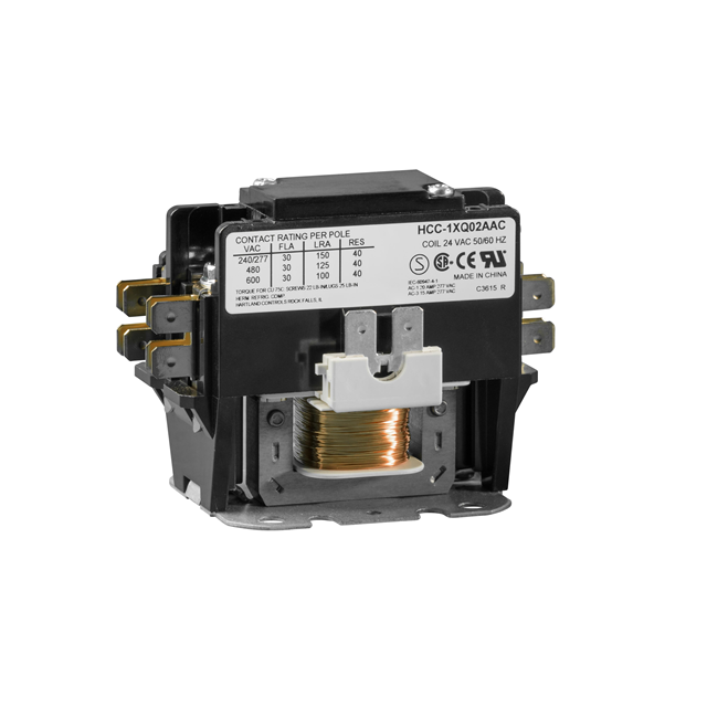 CONTACTOR 1P 24V 30A W/SHUNT