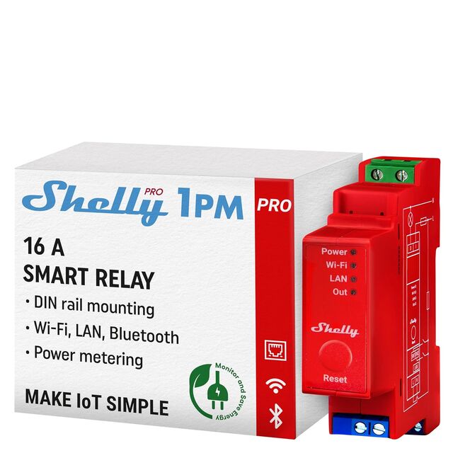 Shelly Pro 1PM DIN Relay+Meter