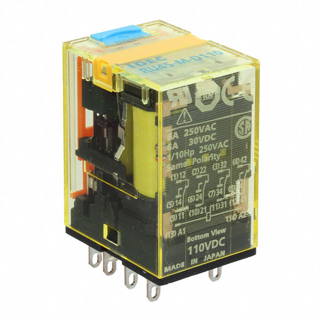 RELAY GEN PURPOSE 4PDT 6A 24V