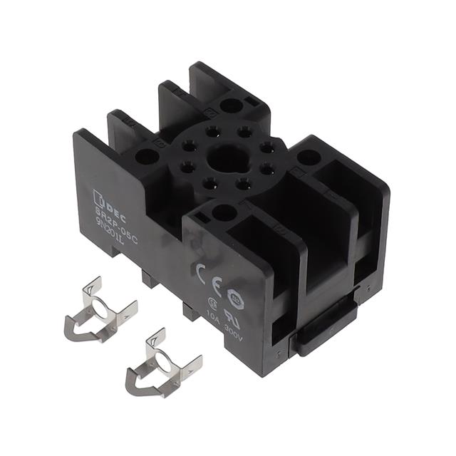 RELAY SOCKET 8 POSITION DIN RAIL