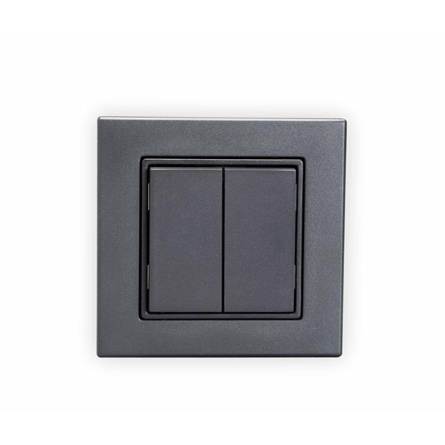 DUAL EURO WIRELESS SW ZIGBEE BLK