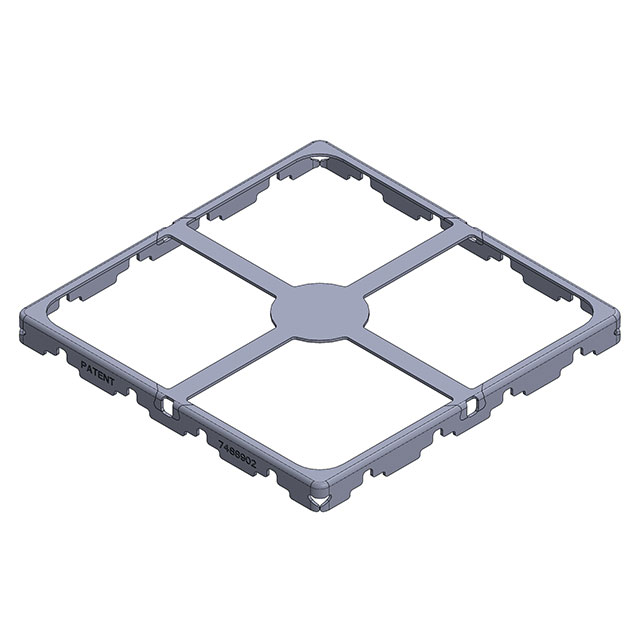 RF SHIELD 1.032"X1.032" T/H 2PC