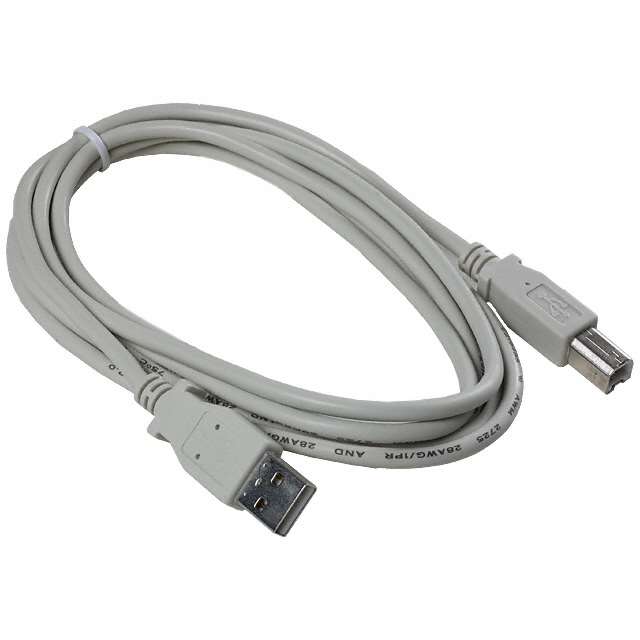 CABLE USB TYPE A-B WHITE