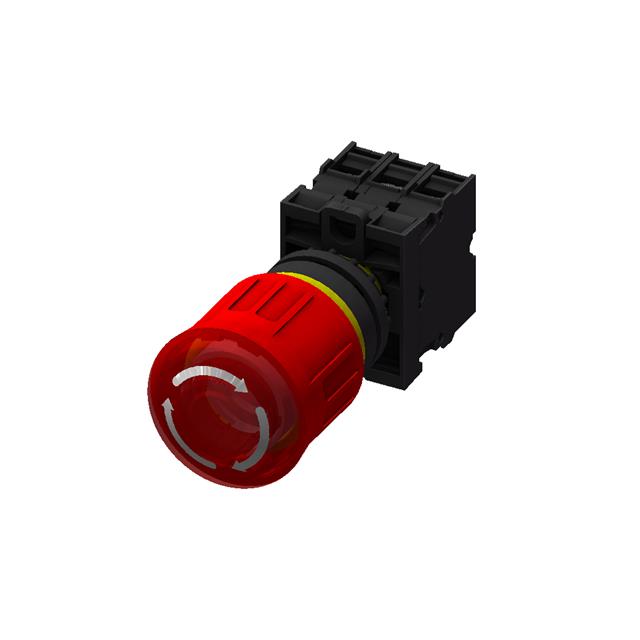 SWITCH ESTOP TWIST RESET 6A 230V