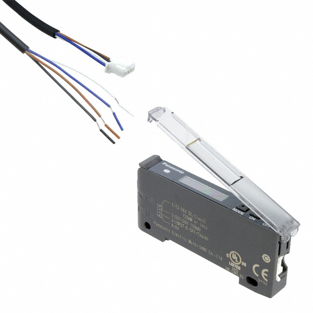 SENSOR FIBER NPN W/CONN CABLE 2M