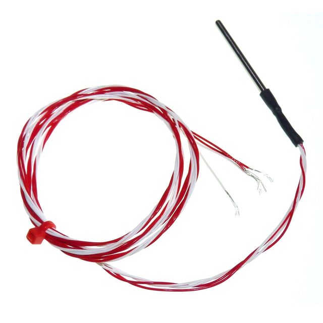 PT100 CLASS B 4 WIRE 4X90MM 1M