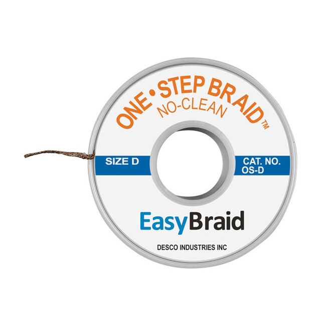 DESOLDER BRAID NO-CLN 0.1" 500'