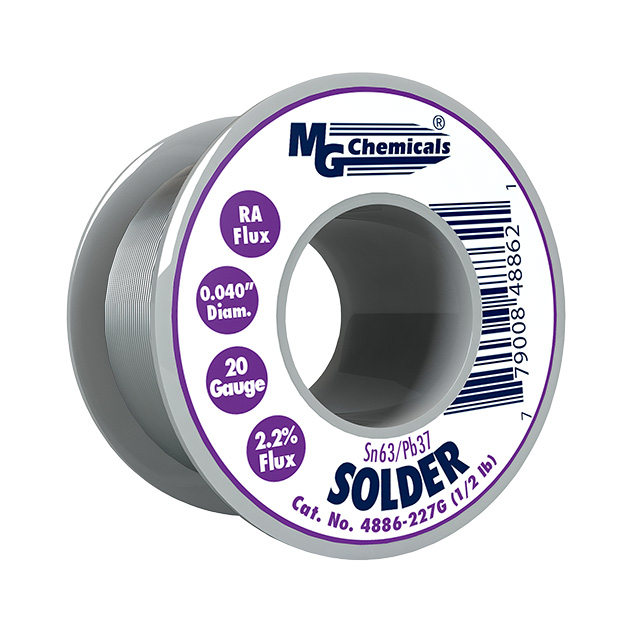 SOLDER RA 63/37 .040" 1/2 LBS