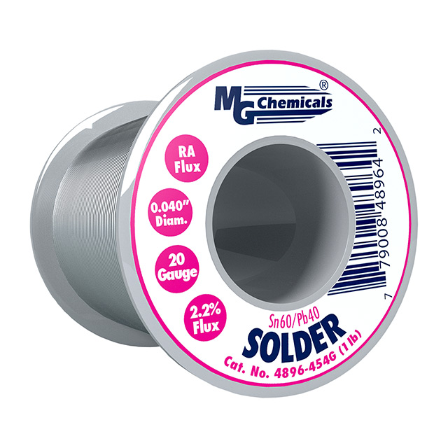 SOLDER RA 60/40 .040" 1 LB