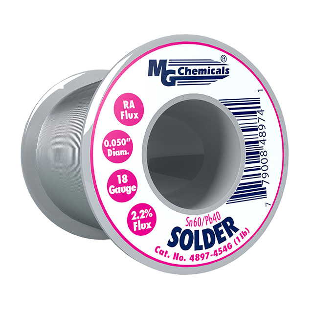 SOLDER RA 60/40 .050" 1 LB
