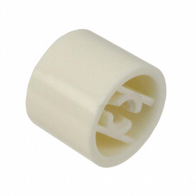 CAP PUSHBUTTON ROUND WHITE