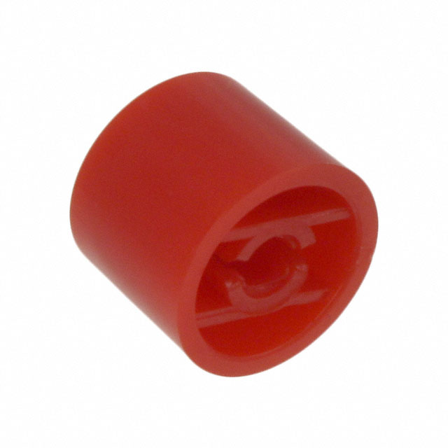 CAP PUSHBUTTON ROUND RED