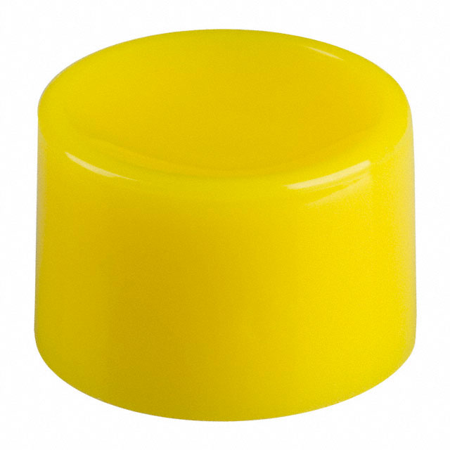 CAP PUSHBUTTON ROUND YELLOW
