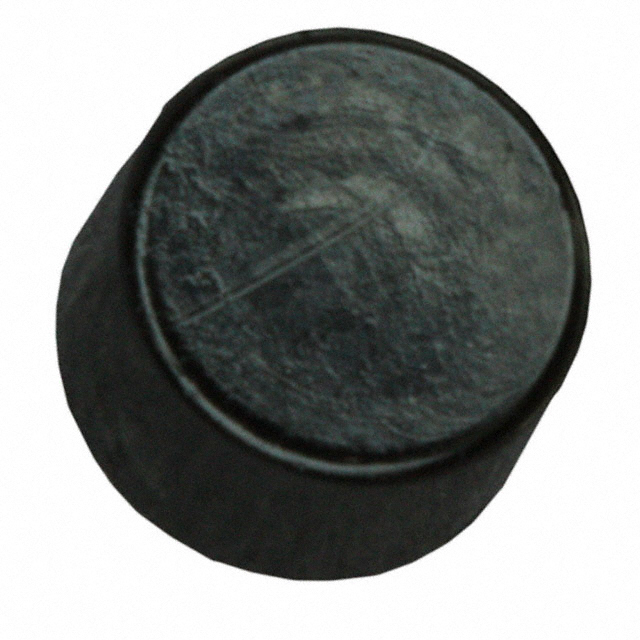 CAP PUSHBUTTON ROUND BLACK