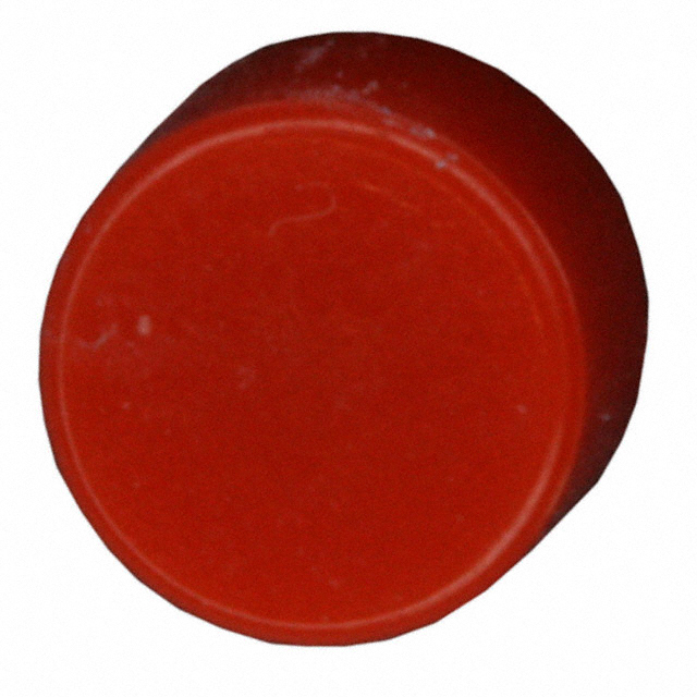 CAP PUSHBUTTON ROUND RED