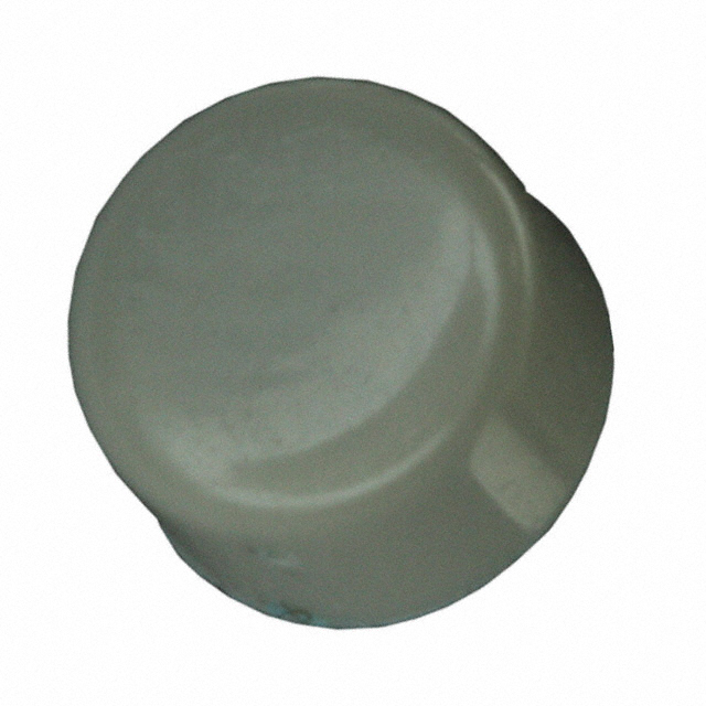 CAP PUSHBUTTON ROUND GRAY