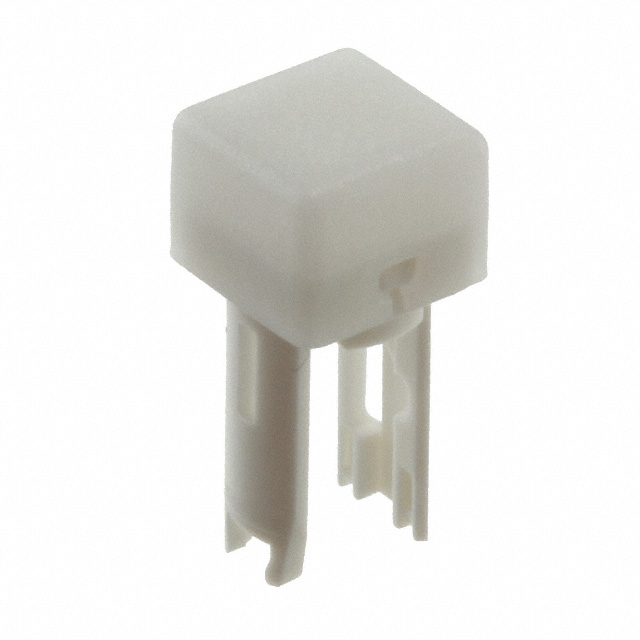 CAP PUSHBUTTON SQUARE WHT