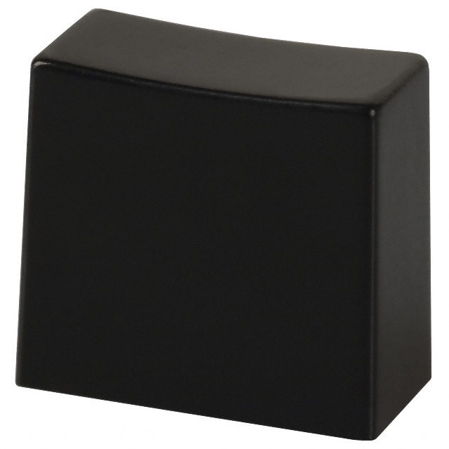 CAP PUSHBUTTON RECTANGULAR BLACK