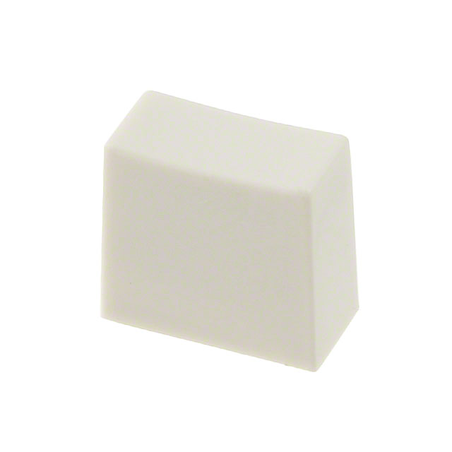 CAP PUSHBUTTON RECTANGULAR WHITE