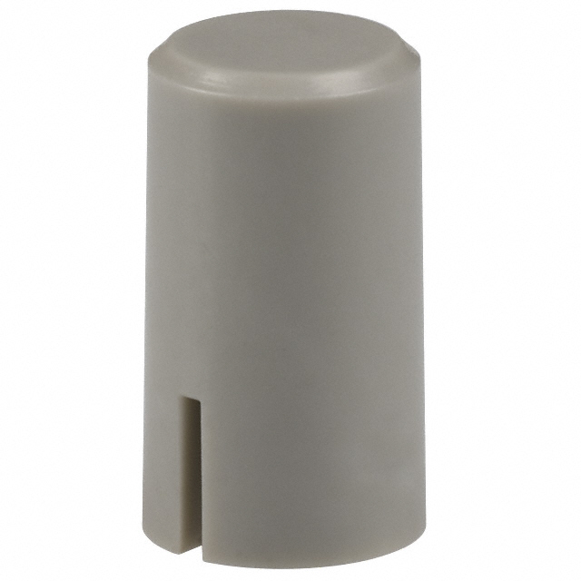 CAP PUSHBUTTON ROUND LIGHT GRAY