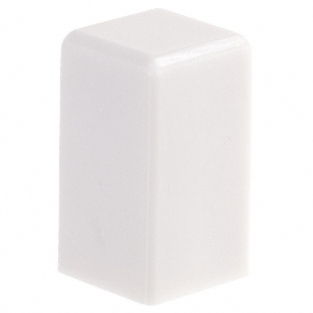 CAP PUSHBUTTON SQUARE WHITE