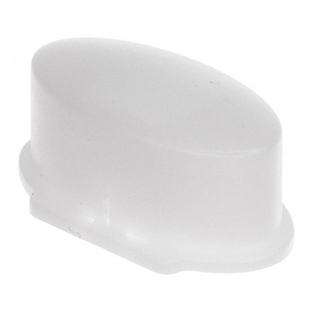 CAP TACTILE OVAL FROSTED WHITE