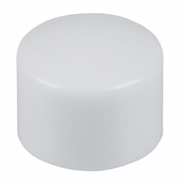 CAP PUSHBUTTON ROUND WHITE