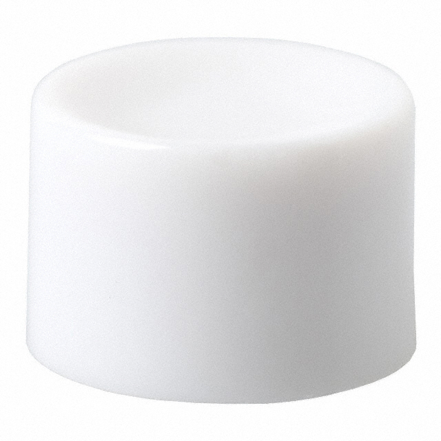 CAP PUSHBUTTON ROUND WHITE