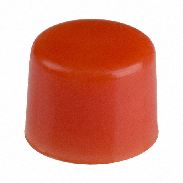 CAP PUSHBUTTON ROUND RED