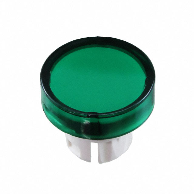 CAP PUSHBUTTON ROUND GRN