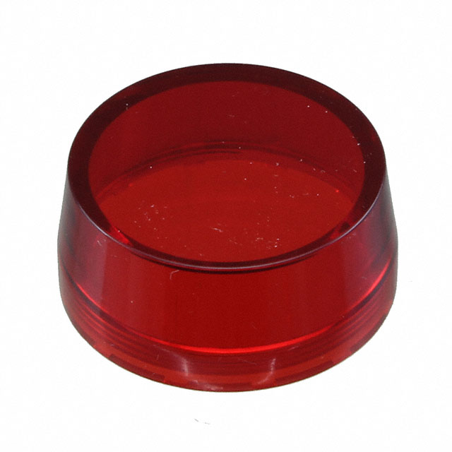 CAP PUSHBUTTON ROUND RED