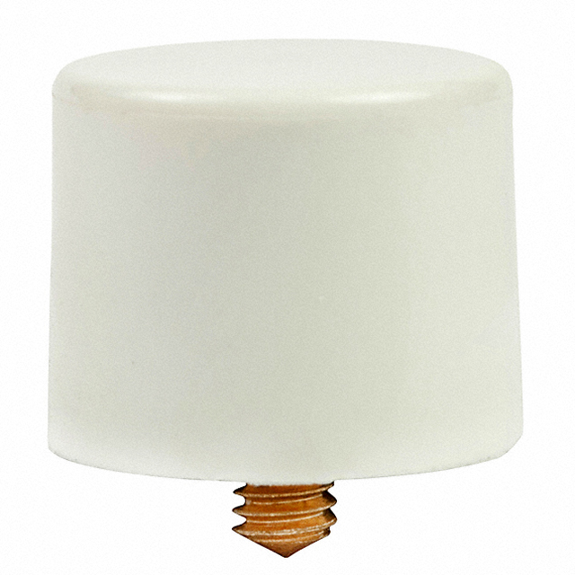 CAP PUSHBUTTON ROUND WHITE