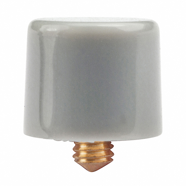 CAP PUSHBUTTON ROUND GRAY