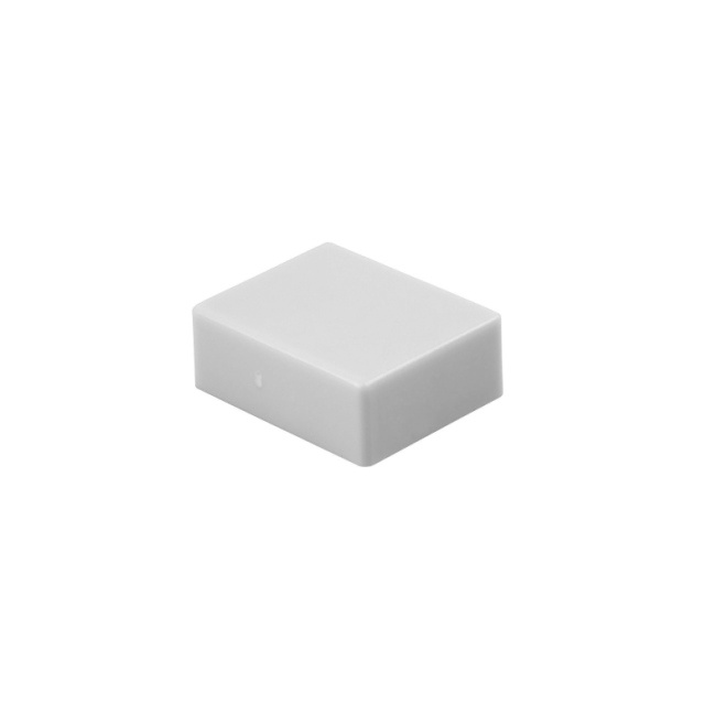 CAP PUSHBUTTON RECT CLEAR/WHITE