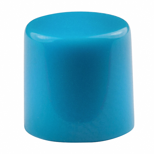CAP PUSHBUTTON ROUND BLUE
