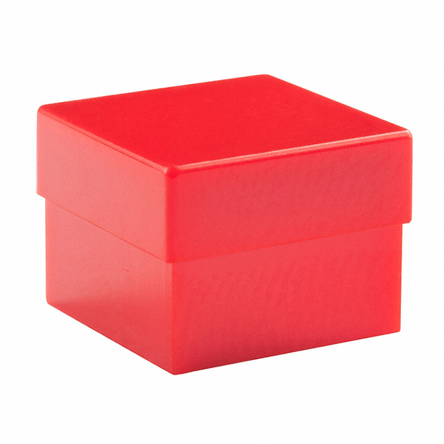 CAP PUSHBUTTON SQUARE RED