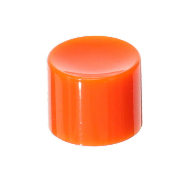 CAP PUSHBUTTON ROUND ORANGE
