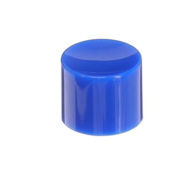 CAP PUSHBUTTON ROUND BLUE